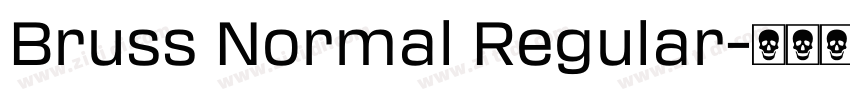 Bruss Normal Regular字体转换